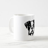 ボクサー犬 コーヒーマグカップ (正面左)