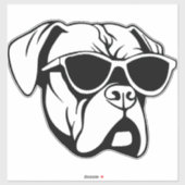 ボクサー犬 シール (シート)