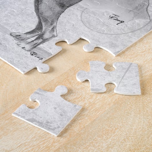 ボクサー犬 ジグソーパズル (側面)