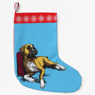 ボクサー犬 スモールクリスマスストッキング