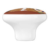 ボクサー犬 セラミックノブ (側面)