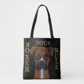 ボクサー犬 トートバッグ (正面)