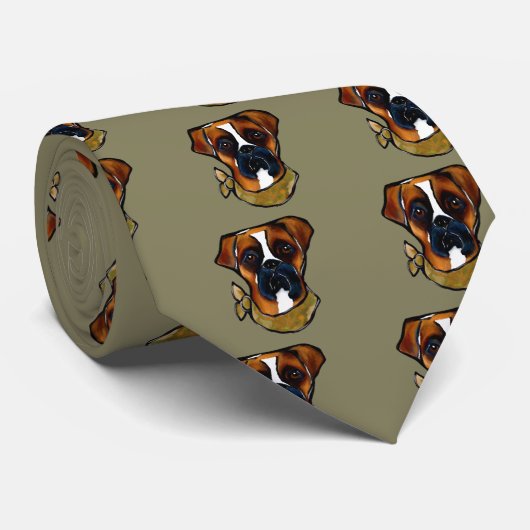 ボクサー犬 ネクタイ (ロール)