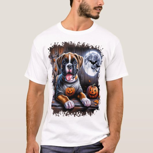 ボクサー犬 ハロウィン Tシャツ (正面)