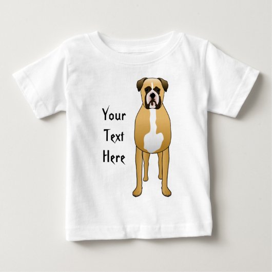 ボクサー犬 ベビーTシャツ (正面)