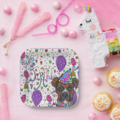 ボクサー犬 ペーパープレート (パーティー)