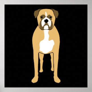 ボクサー犬。 ポスター