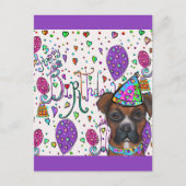 ボクサー犬 ポストカード (正面)