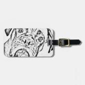 ボクサー犬 ラゲッジタグ (正面横)