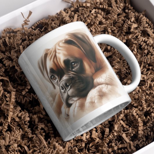 ボクサー犬:リラックスの達人&スナグルマスター コーヒーマグカップ