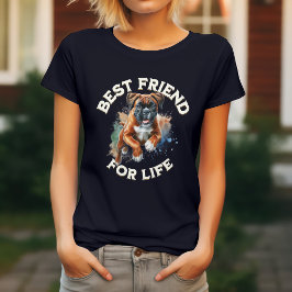 ボクサー犬、一生のベストフレンド Tシャツ
