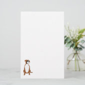 ボクサー犬 便箋 (スタンド正面)