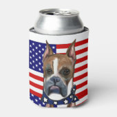 ボクサー犬 缶クーラー (缶正面)
