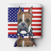 ボクサー犬 缶クーラー (正面)