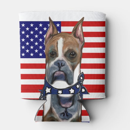 ボクサー犬 缶クーラー (裏面)