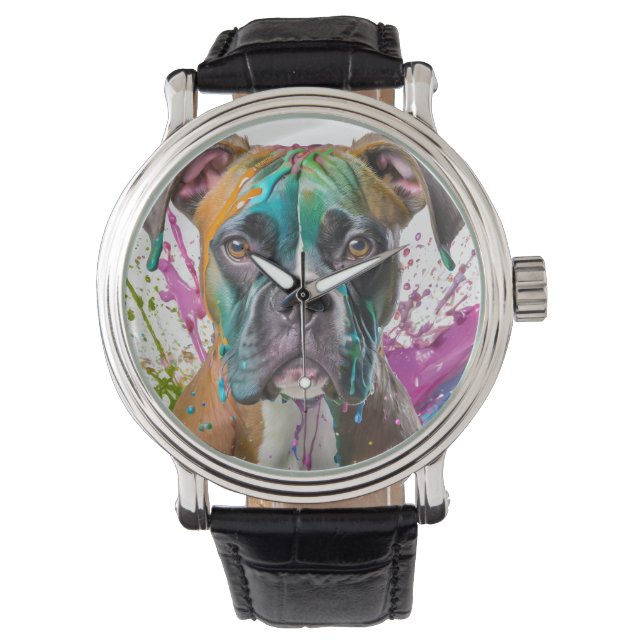 ボクサー犬 腕時計 (正面)