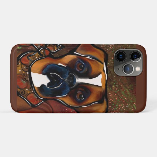 ボクサー犬 Case-Mate iPhoneケース (裏面(横))