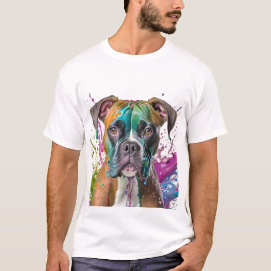 ボクサー犬 Tシャツ (正面)