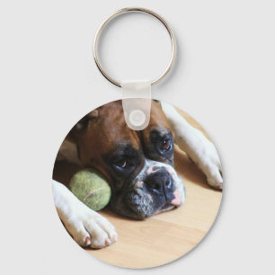 ボクサー犬Keychain キーホルダー