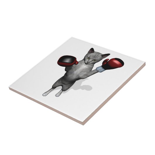 ボクサー猫 タイル (側面)