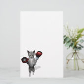 ボクサー猫 便箋 (スタンド正面)