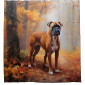 ボクサー紅葉秋インスパイア シャワーカーテン (正面)