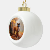 ボクサー紅葉秋インスパイア セラミックボールオーナメント (右)