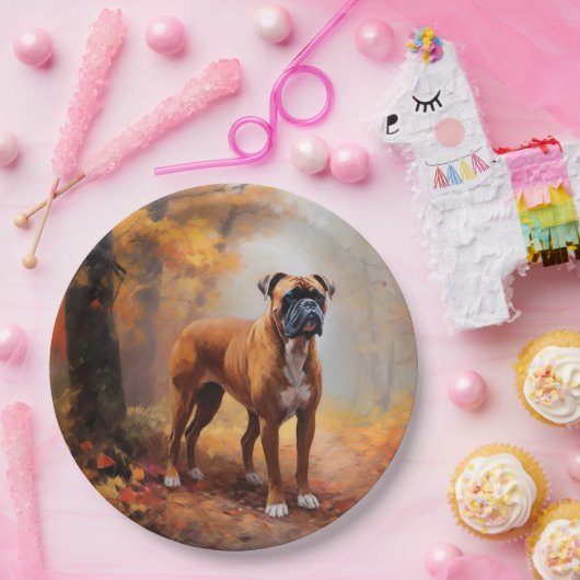 ボクサー紅葉秋インスパイア ペーパープレート (パーティー)