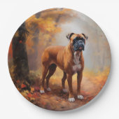 ボクサー紅葉秋インスパイア ペーパープレート (正面)