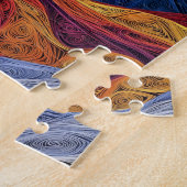 ボクサー紙クイリングアートドッグポートレート ジグソーパズル (側面)