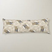 ボクサー絵を描ズの子犬のクロップかわいい犬のアートをドッキング ボディピロー (裏面)