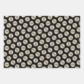 ボクサー絵を描ズの子犬のクロップかわいい犬のアートをドッキング ラッピングペーパーシート (正面3)