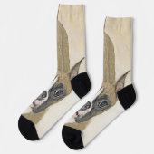 ボクサー絵画ズ – かわいいオリジナルドッグアート ソックス (左)