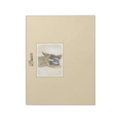 ボクサー絵画ズ – かわいいオリジナルドッグアート ノートパッド (回転)