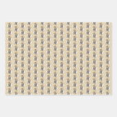 ボクサー絵画ズ – かわいいオリジナルドッグアート ラッピングペーパーシート (正面)