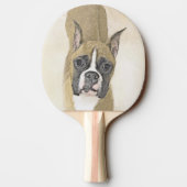 ボクサー絵画ズ – かわいいオリジナルドッグアート 卓球ラケット (裏面)