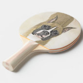 ボクサー絵画ズ – かわいいオリジナルドッグアート 卓球ラケット (正面アングル)