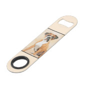 ボクサー絵画ドッグのオリジナル動物芸術 スピード栓抜き (正面アングル)