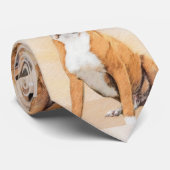 ボクサー絵画ドッグのオリジナル動物芸術 ネクタイ (ロール)