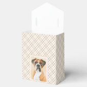 ボクサー絵画ドッグのオリジナル動物芸術 フェイバーボックス (オープン)