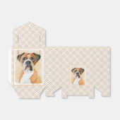 ボクサー絵画ドッグのオリジナル動物芸術 フェイバーボックス (折り畳みなし)