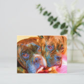 ボクサー絵葉書 ポストカード (スタンド正面)