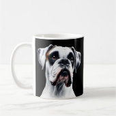 ボクサー美しい:タイムレス犬チャーム コーヒーマグカップ (左)