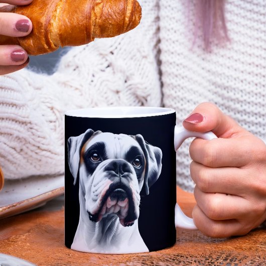 ボクサー美しい:タイムレス犬チャーム コーヒーマグカップ