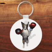 ボクサー虎猫 キーホルダー (正面)