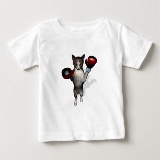 ボクサー虎猫 ベビーTシャツ (正面)