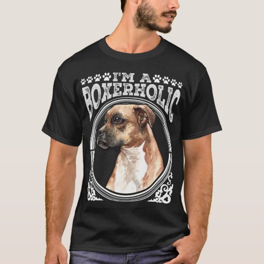 ボクサー誇りを持った犬のオーナー子犬 Tシャツ (正面)