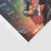 ボクサー遊ドッグのステージのエレキギター – 薄葉紙 (詳細)