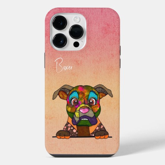 ボクサー醜い顔ケース Case-Mate iPhoneケース iPhone 14 Pro Maxケース (裏面)