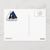 ボクサー離れズのポーププリントがハートポストカードに ポストカード (裏面)